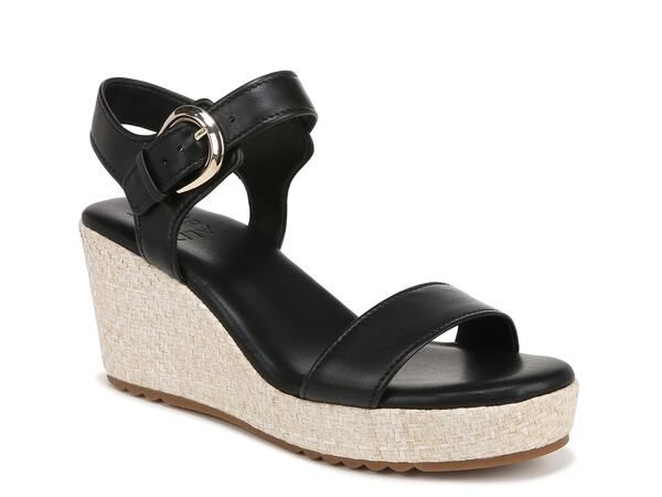 ナチュライザー レディース シューズ サンダル Naturalizer Stella Espadrille Wedge Sandal Black ブラック