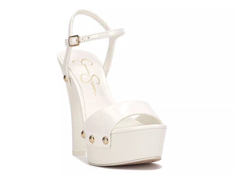 ジェシカシンプソン レディース シューズ サンダル プラットフォーム Jessica Simpson Calenta Platform Sandal White ホワイト