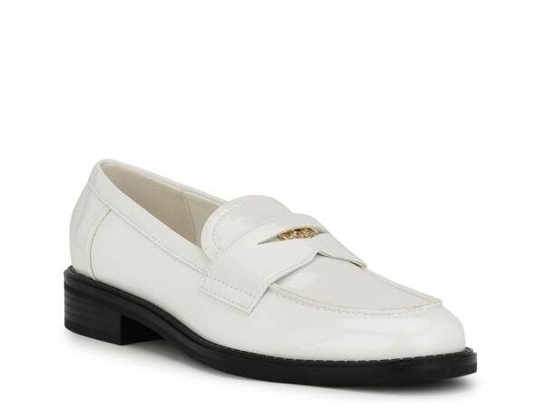 ナインウェスト レディース シューズ スリッポン・ローファー Nine West Seeme Penny Loafer White ホワイト
