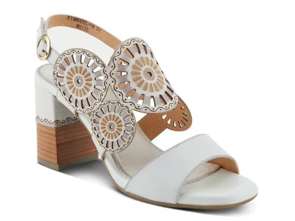 スプリングステップ レディース シューズ サンダル ヒール LArtiste by Spring Step Pinwheel Sandal Off White オフホワイト