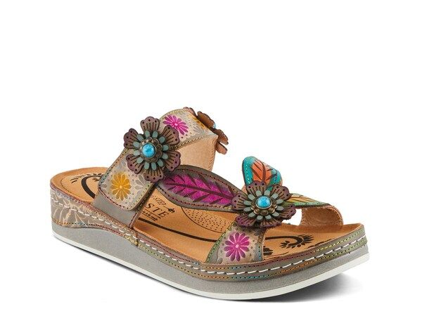 スプリングステップ レディース シューズ サンダル LArtiste by Spring Step PillowSoft Wedge Sandal Grey グレー