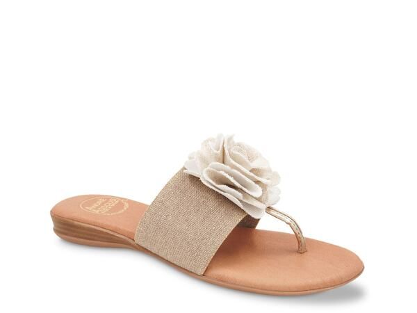 アンドレア アース レディース シューズ サンダル Andre Assous Nara Sandal BeigeGold ベージュ