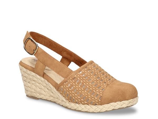 イージーストリート レディース シューズ サンダル Easy Street Taffy Wedge Sandal Tan タン