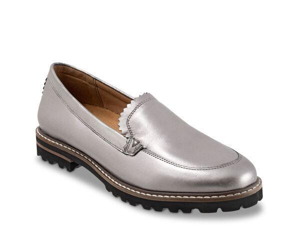 トロッターズ レディース シューズ スリッポン・ローファー Trotters Fayth Loafer Grey グレー