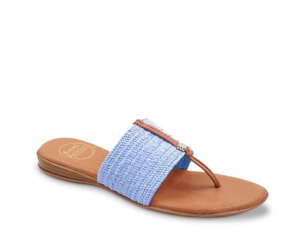 アンドレア アース レディース シューズ サンダル Andre Assous Nice Wedge Sandal Blue ブルー