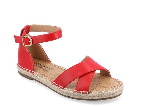 ジュルネ コレクション レディース シューズ サンダル Journee Collection Lyddia Espadrille Sandal Red レッド
