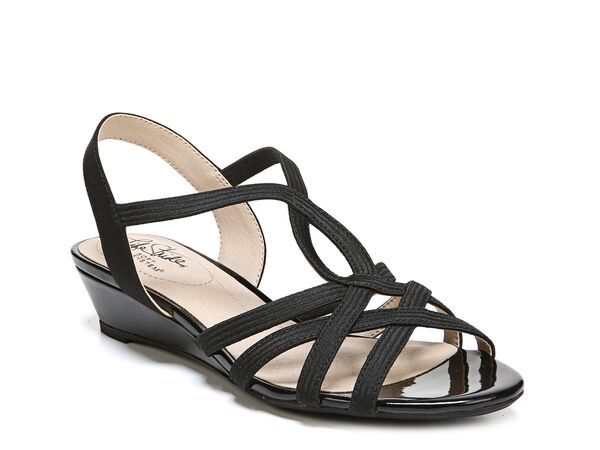 ライフストライド レディース シューズ サンダル LifeStride Yaya Wedge Sandal Black ブラック