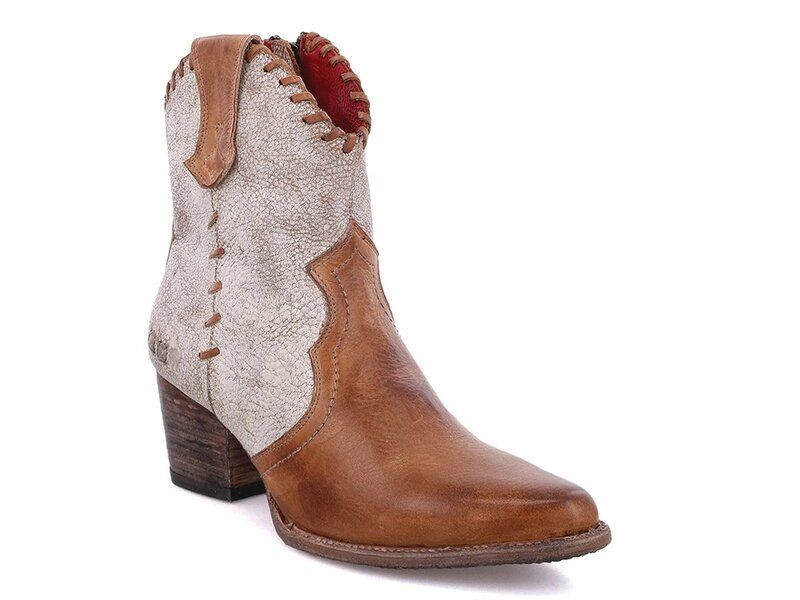 ベッドステュ レディース シューズ ブーツ・レインブーツ Bed Stu Baila II Cowboy Bootie Womens Rustic Tan Leather タン