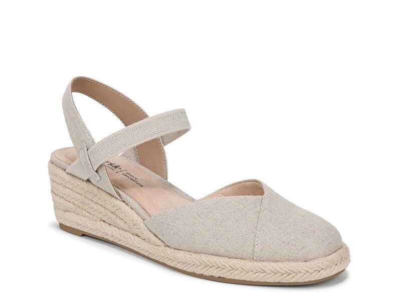 ライフストライド レディース シューズ サンダル LifeStride Pilar Espadrille Wedge Sandal Gold Metallic ゴールド