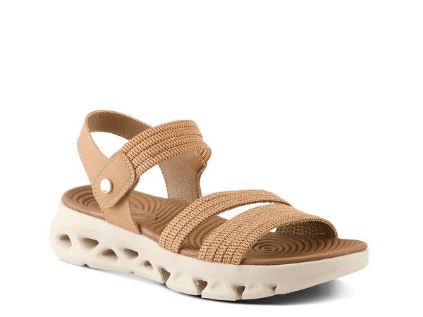フレクサス レディース シューズ サンダル Flexus Garlina Wedge Sandal Dark Brown ブラウン