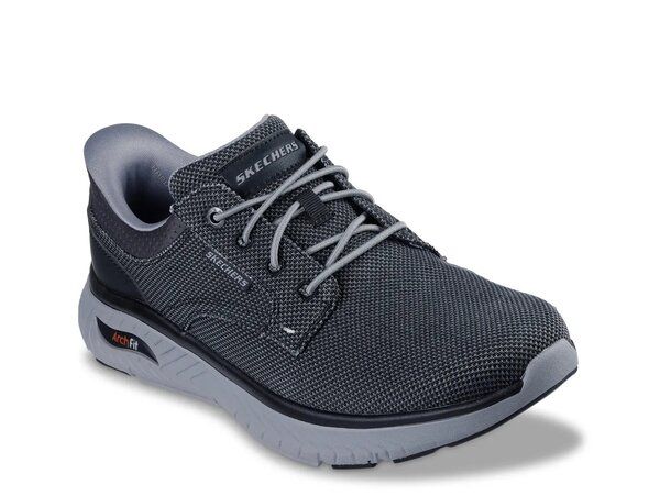 スケッチャーズ メンズ シューズ スリッポン・ローファー スニーカー Skechers ArchFit Crosser Ruger SlipOn Sneaker Mens Black ブラック