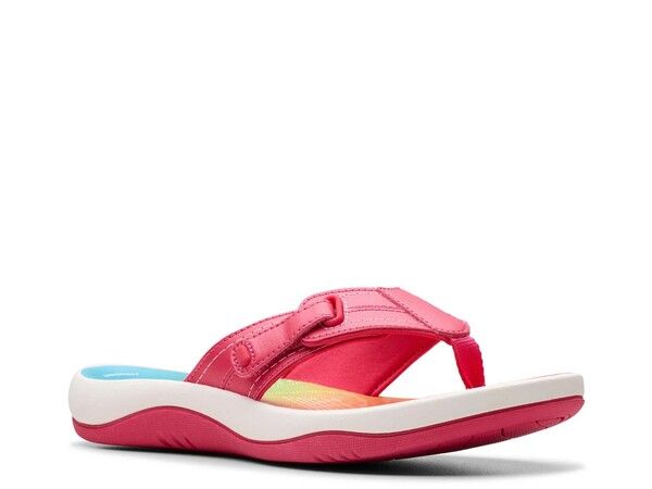 クラークス レディース シューズ サンダル Clarks Sunmaze Sandal PinkMulticolor ピンク