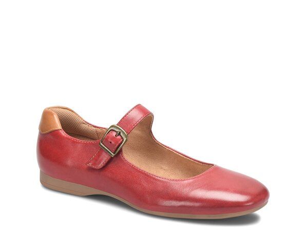 コンフォーティバ レディース シューズ パンプス Comfortiva Kaylee Mary Jane Flat Red レッド