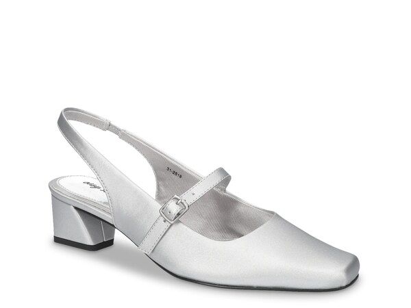 イージーストリート レディース シューズ パンプス Easy Street Cameo Pump Silver Metallic Syntheic シルバー