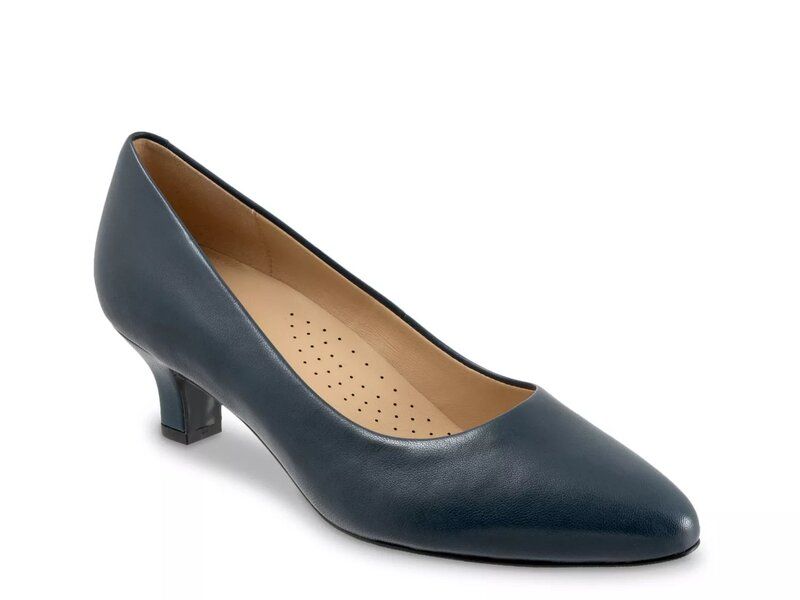 トロッターズ レディース シューズ パンプス Trotters Kate Pump Navy Leather ネイビー