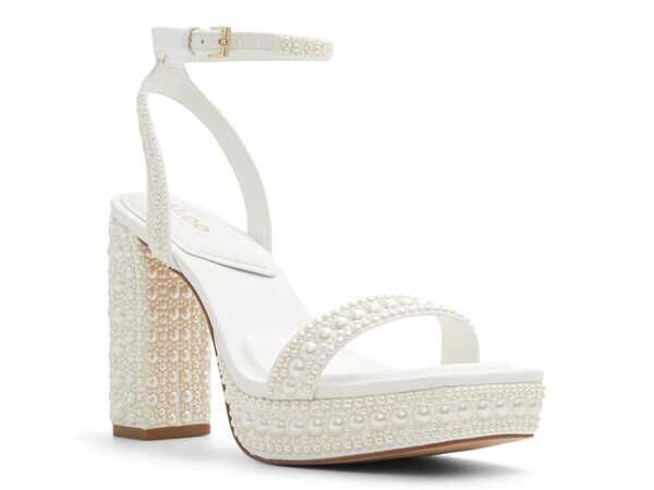 アルド レディース シューズ サンダル プラットフォーム Aldo Lulu Platform Sandal White ホワイト