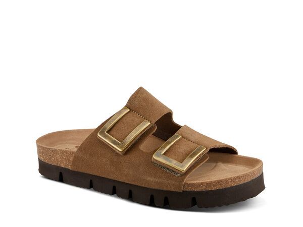 スプリングステップ レディース シューズ サンダル Spring Step Nesconset Wedge Sandal Dark Brown ブラウン