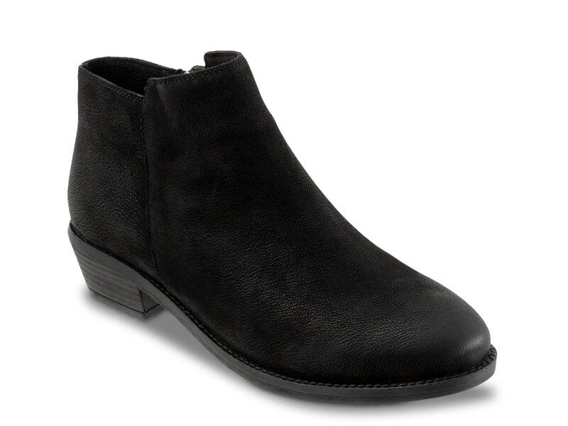ソフトウォーク レディース シューズ ブーツ・レインブーツ Softwalk Rocklin Bootie Black Nubuck ブラック