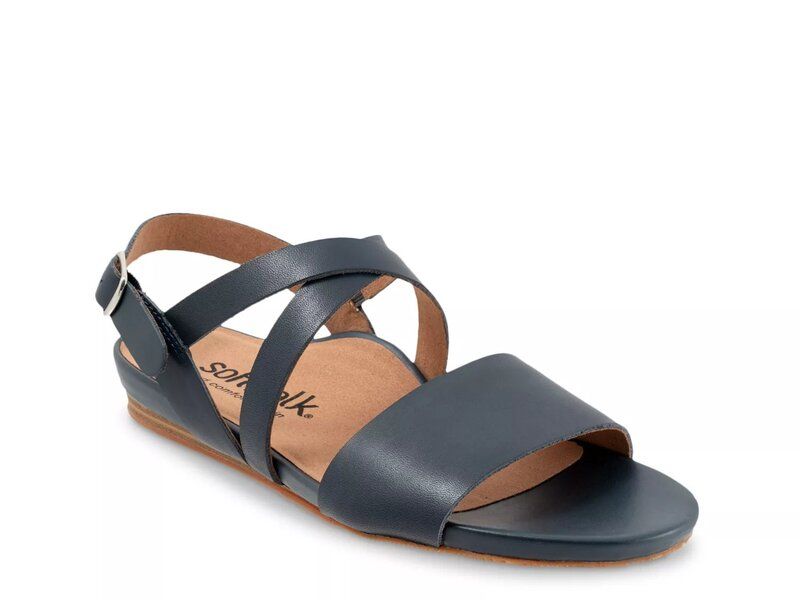 ソフトウォーク レディース シューズ サンダル Softwalk Cali Sandal Navy ネイビー