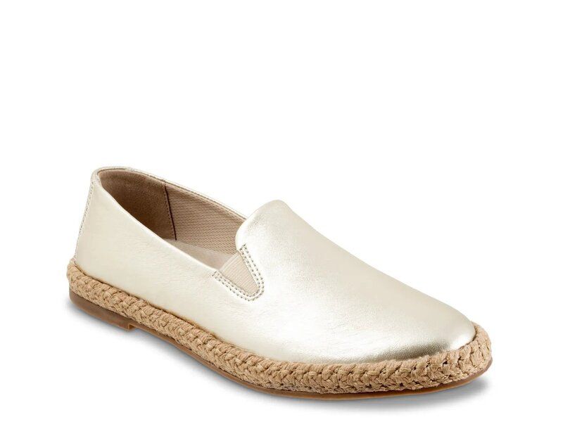 トロッターズ レディース シューズ パンプス Trotters Poppy Espadrille SlipOn Champagne Leather シャンパン