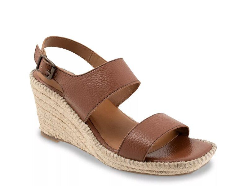 ソフトウォーク レディース シューズ サンダル Softwalk Hartley Espadrille Wedge Sandal Brown ブラウン
