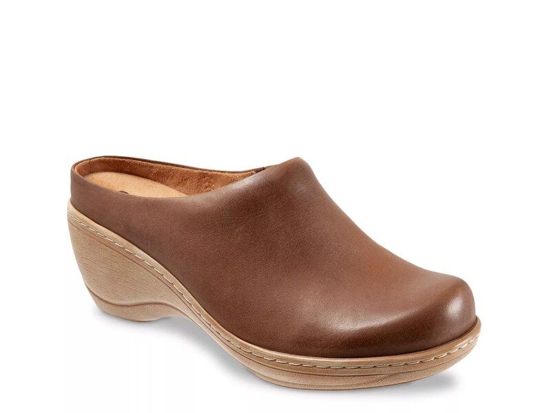 ソフトウォーク レディース シューズ サンダル Softwalk Madison Clog Brown ブラウン