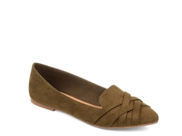 ジュルネ コレクション レディース シューズ スリッポン・ローファー Journee Collection Mindee Loafer Olive Green グリーン