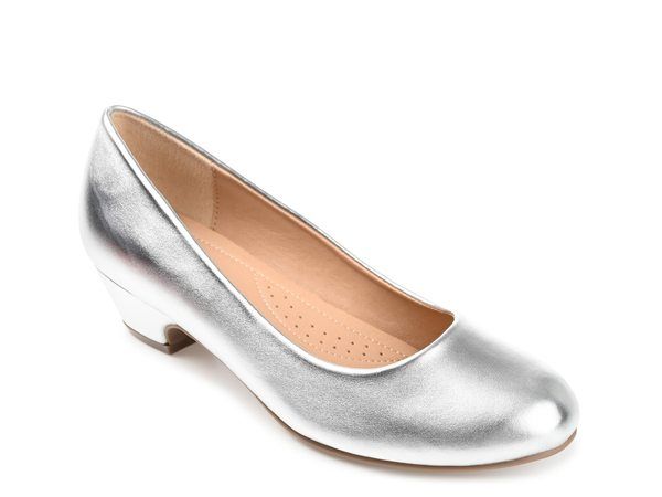 ジュルネ コレクション レディース シューズ パンプス Journee Collection Saar Pump Silver Metallic シルバー