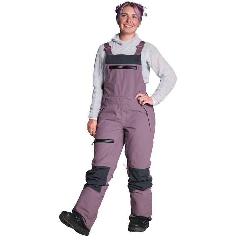 トルゥーギア レディース ボトムス カジュアルパンツ Trew Gear Trillium Bib Womens Black Plum ブラック