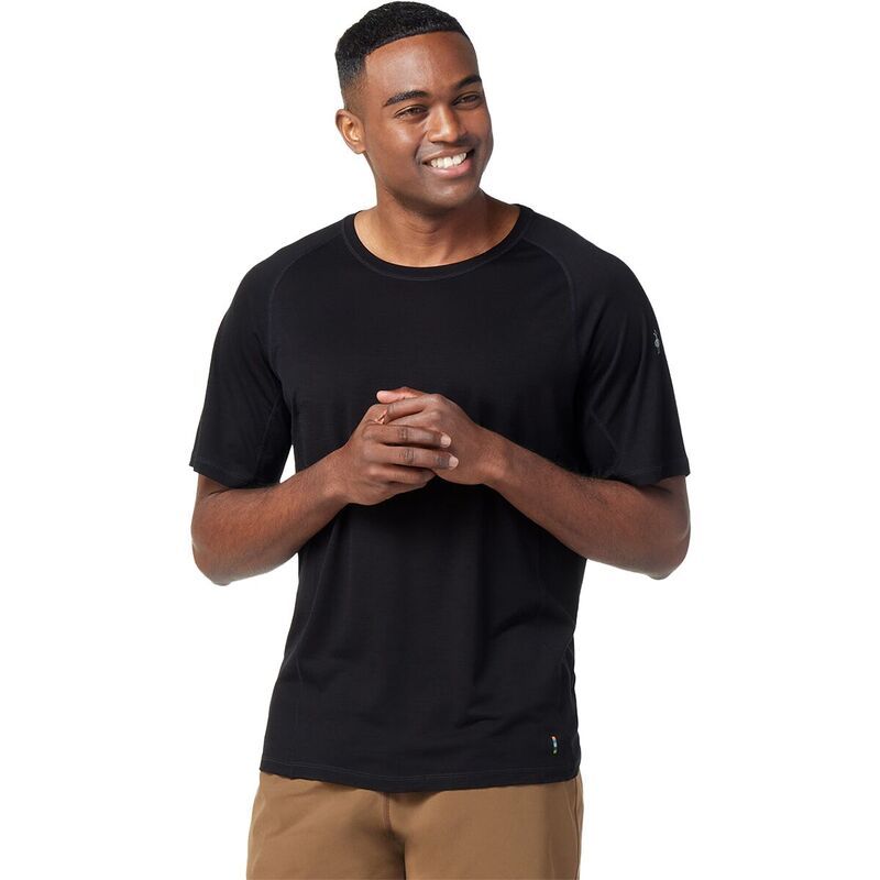 スマートウール メンズ トップス シャツ 半袖 Smartwool Merino Sport 120 ShortSleeve Shirt Mens Black ブラック
