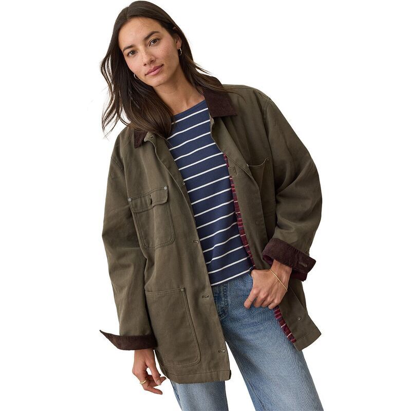 マリーン レイヤー レディース アウター ジャケット・ブルゾン ジャケット Marine Layer Barn Jacket Womens Olive オリーブ