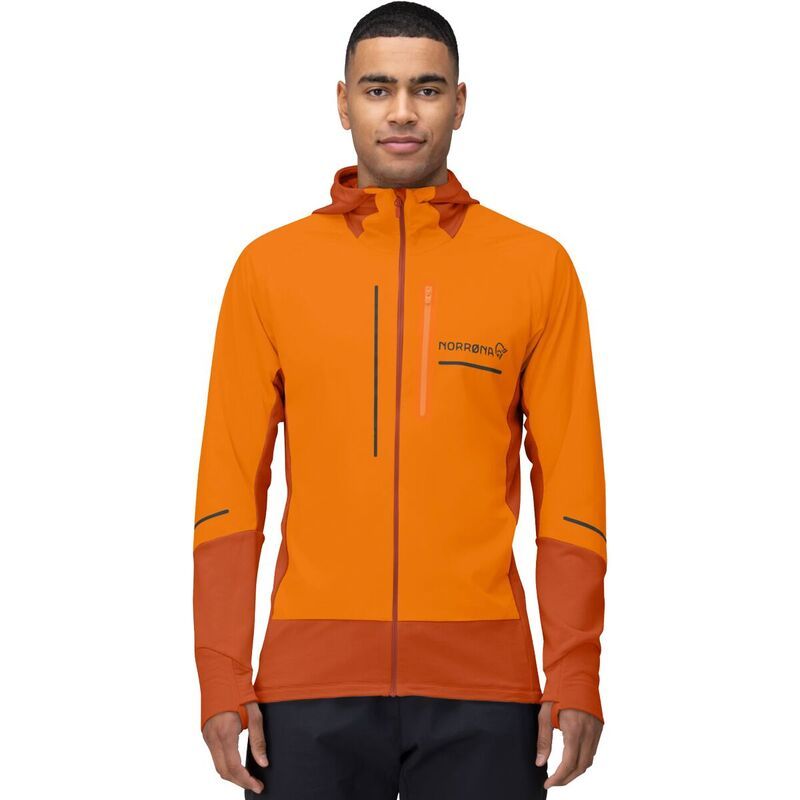 ノローナ メンズ アウター ジャケット・ブルゾン フーデッドジャケット ジャケット Norrona Senja Alpha90 Zip Hooded Jacket Mens Exuberance