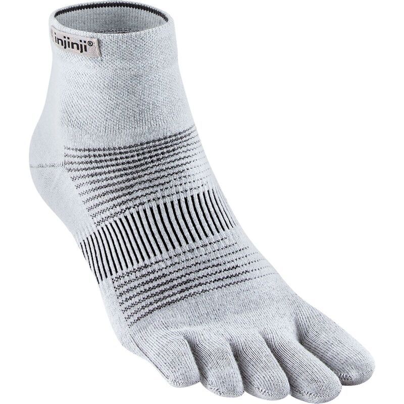 インジンジ メンズ アンダーウェア 靴下 ミニ Injinji Run Lightweight MiniCrew Sock Gray グレー