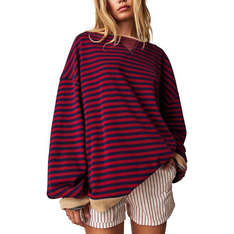 フリーピープル レディース トップス Tシャツ Free People Classic Striped Crew Womens Nautical Combo ストライプ