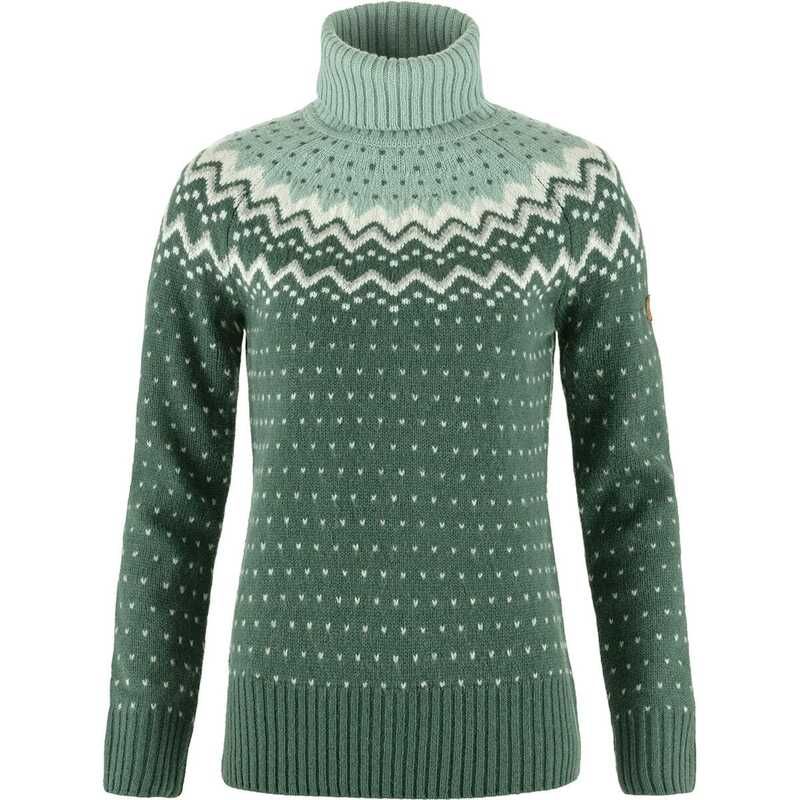 フェールラーベン レディース アウター ニット・セーター セーター ニット Fjallraven Ovik Knit Roller Neck Sweater Womens Deep PatinaMisty Green グリーン