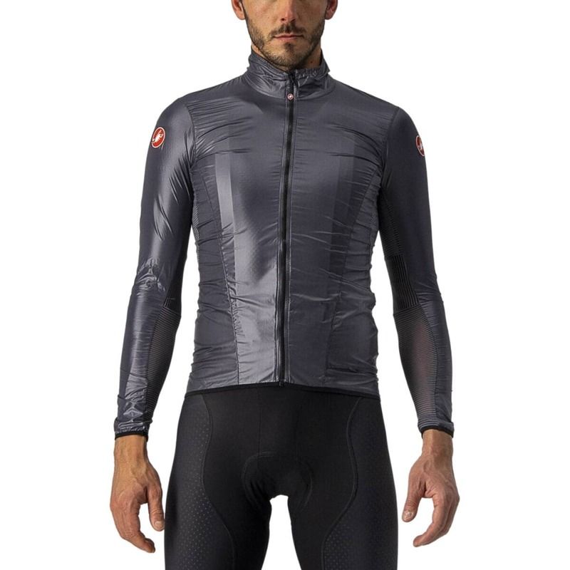 カステリ メンズ アウター ジャケット・ブルゾン ジャケット Castelli Aria Shell Jacket Mens Dark Gray グレー