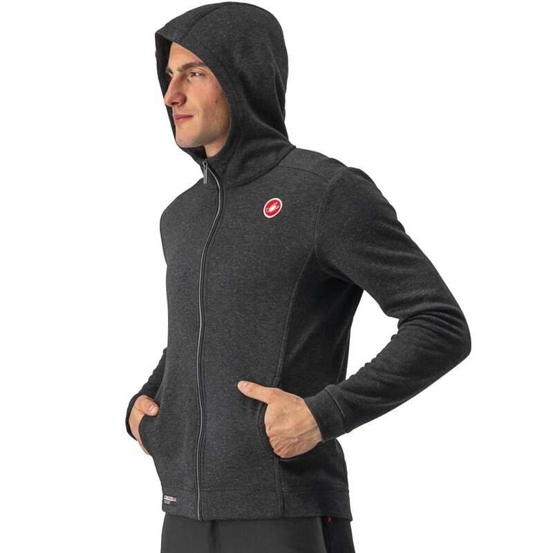 カステリ メンズ アウター ジャケット・ブルゾン フリース ジャケット Castelli Milano FullZip Fleece Jacket Mens Melange Light Back