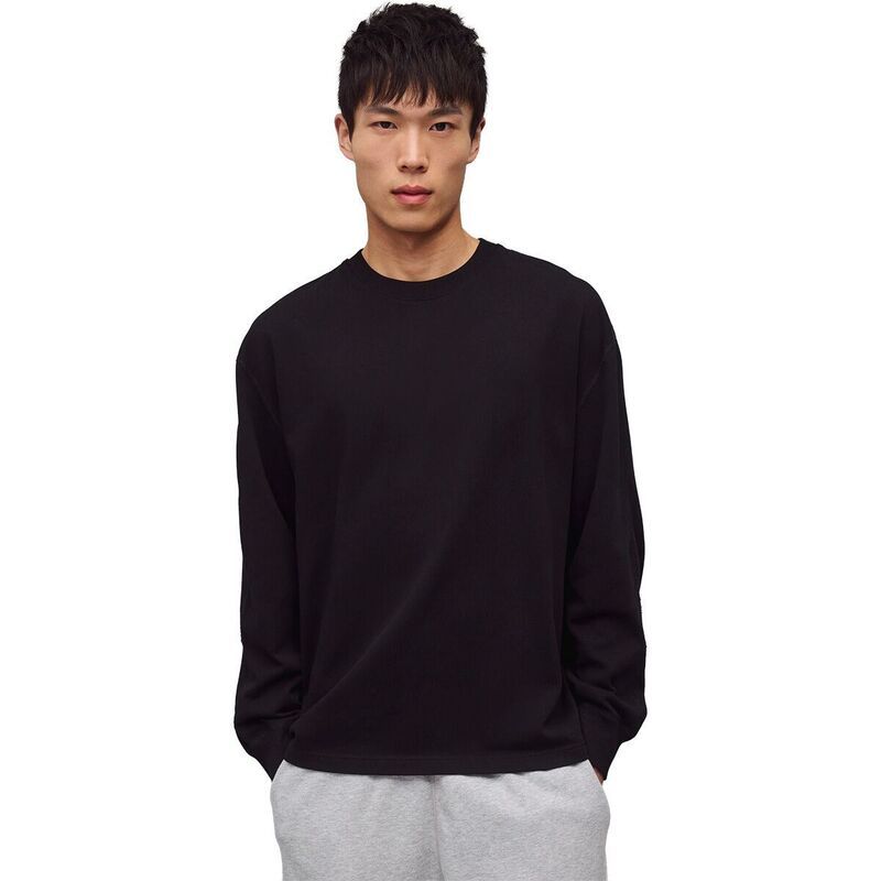 レイニングチャンプ メンズ トップス Tシャツ ジャージー 長袖 Reigning Champ Heavyweight Jersey Relaxed LongSleeve Shirt Mens Black ブラック