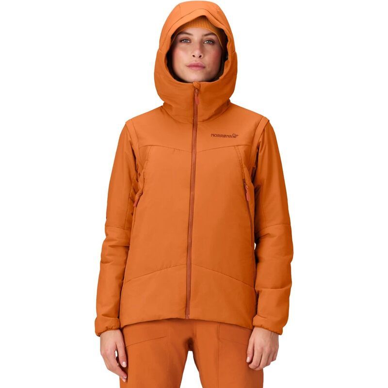 ノローナ レディース アウター ジャケット・ブルゾン ジャケット Norrona More Thermo60 Aero200 Jacket Womens Gold Flame ゴールド