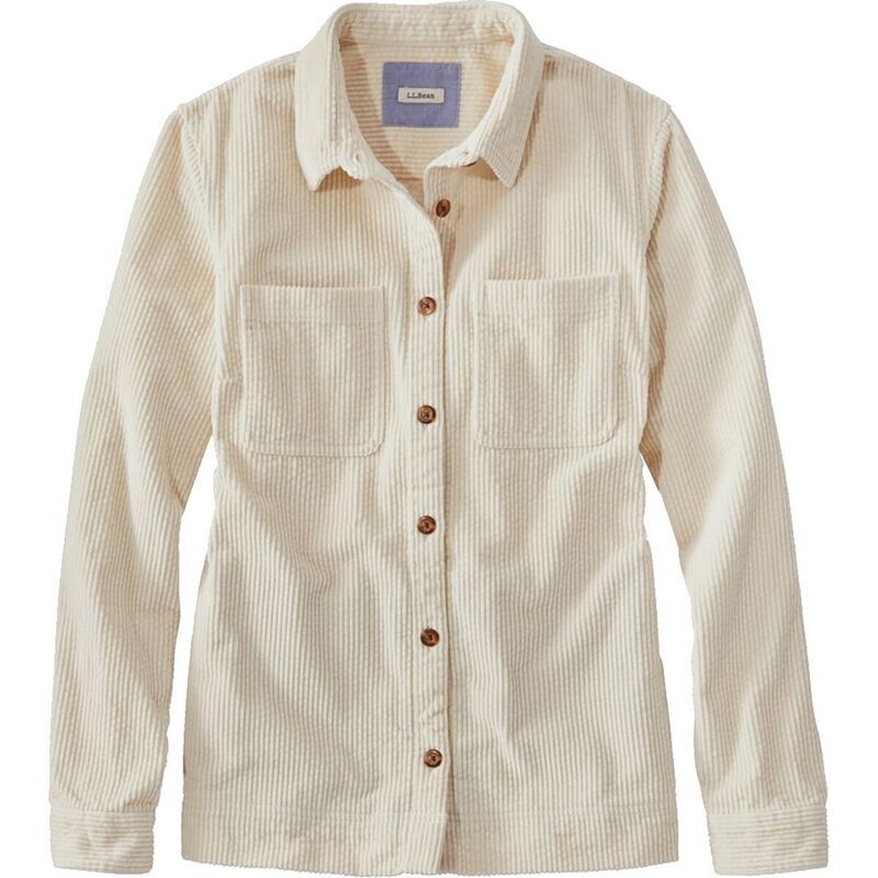 エルエルビーン レディース トップス Tシャツ コーデュロイ シャツ 長袖 LLBean Comfort Corduroy Relaxed LongSleeve Regular Shirt Womens Pale Khaki カーキ