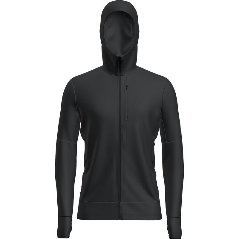 アイスブレーカー メンズ トップス Tシャツ 長袖 パーカー Icebreaker Merino 260 Quantum LongSleeve Zip Hoodie Mens Black ブラック