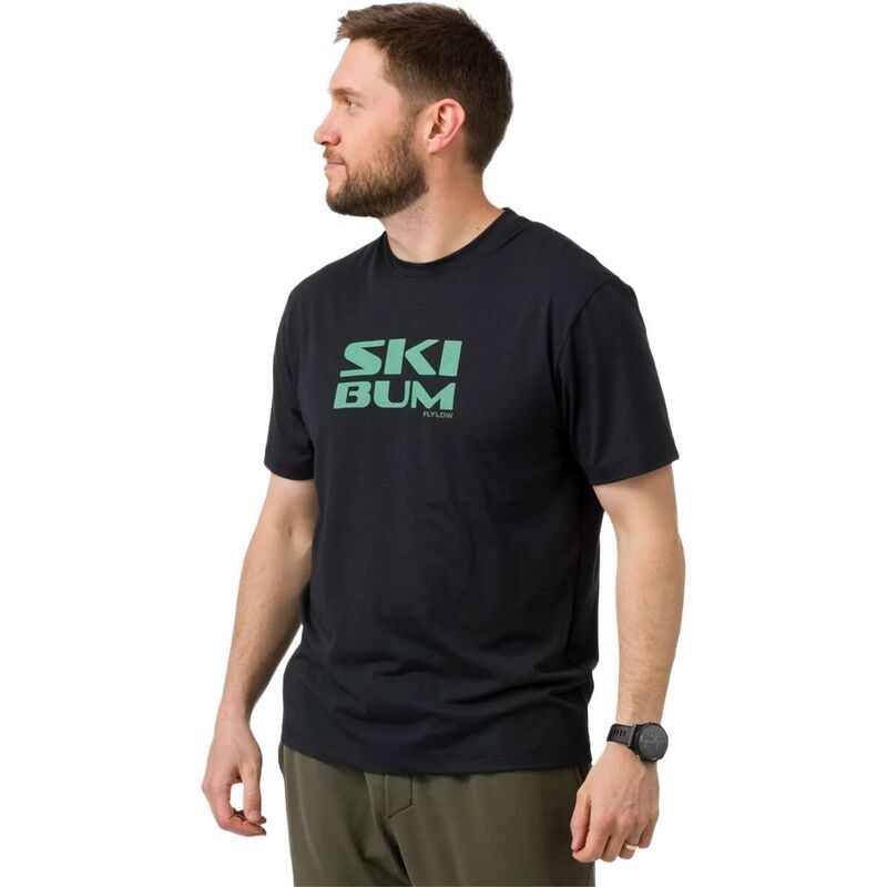 フライロー メンズ トップス Tシャツ Flylow Ski Bum TShirt Mens Black ブラック