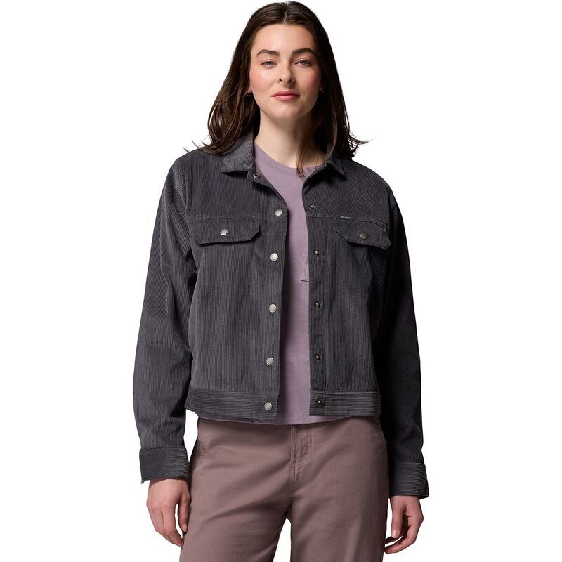 コロンビア レディース アウター ジャケット・ブルゾン コーデュロイ シャツ ジャケット Columbia Blue Point Creek Short Corduroy Shirt Jacket Womens Shark ブルー