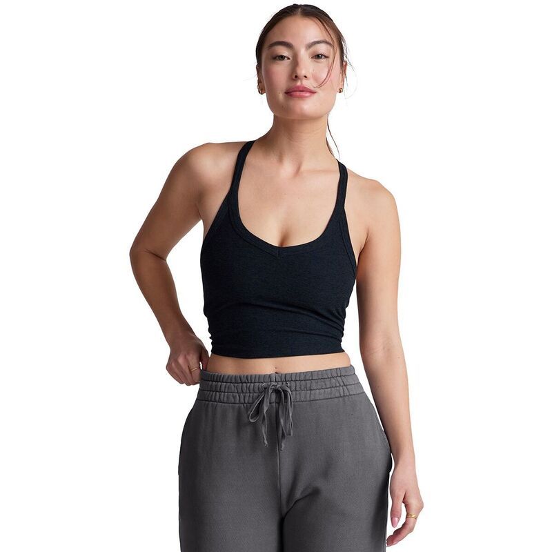 ビヨンドヨガ レディース トップス Tシャツ クロップド Beyond Yoga Spacedye On The Up Cropped Tank Womens Darkest Night