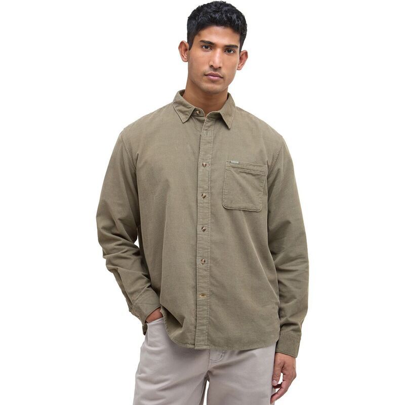 バブアー メンズ トップス シャツ Barbour Bramside Relaxed Cord Shirt Mens Olive オリーブ