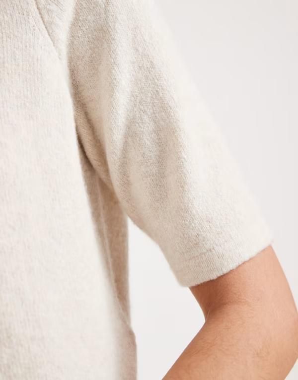 ヴェロモーダ レディース アウター カーディガン ニット Vero Moda round necknit short sleeve cardigan in cream Birch melange クリーム ヴェロモーダ レディース アウター カーディガン ニット Vero Moda round necknit short sleeve cardigan in cream Birch melange クリーム