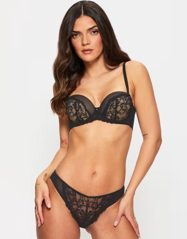 アンサマーズ レディース アンダーウェア ブリーフパンツ レース Ann Summersexy Lace brazilian briefs Black ブラック