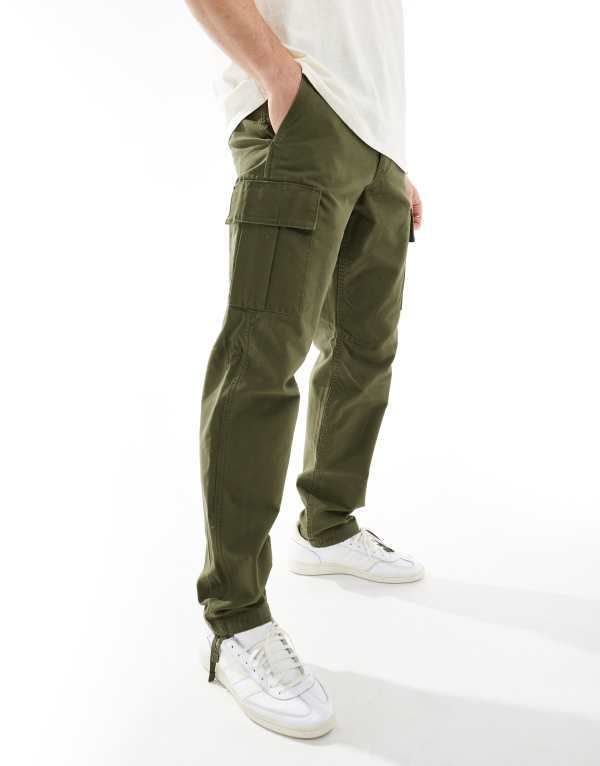 ジャック アンド ジョーンズ メンズ ボトムス カジュアルパンツ カーゴパンツ パンツ Jack Jones loose fit cargo pants in olive Olive night オリーブ