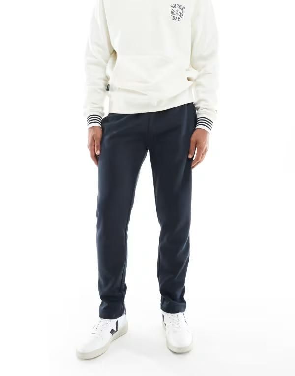 ブレーブソウル メンズ ボトムス カジュアルパンツ ストレート ドローコードウエスト スウェットパンツ Brave Soul straight leg sweatpants with drawstring waist NAVY ネイビー
