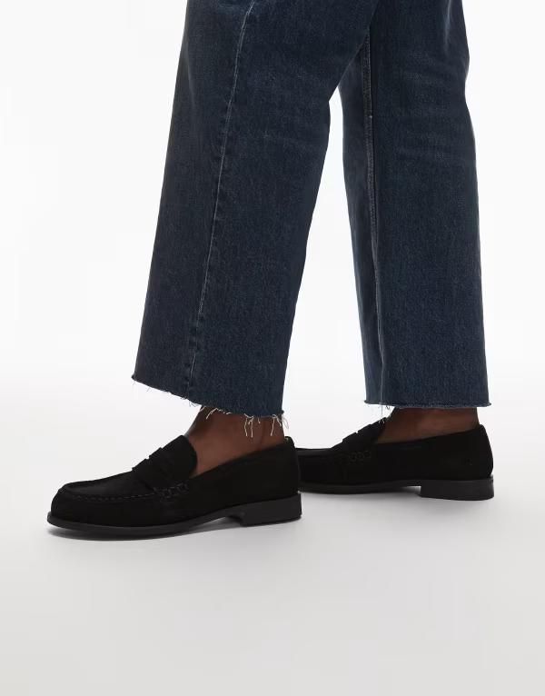 アンドアザーストーリーズ レディース シューズ スリッポン・ローファー スエード レザー ローファー Other Stories leather suede loafers Black ブラック